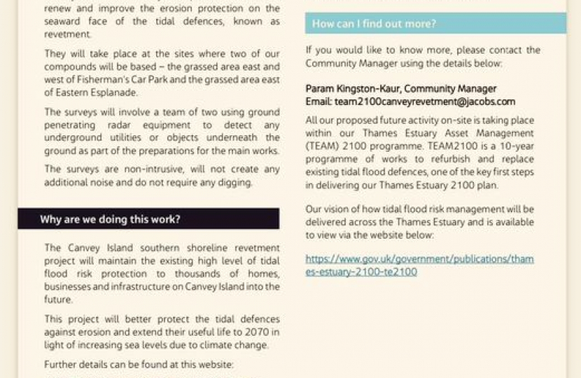 Canvey Island southern shoreline revetment project
