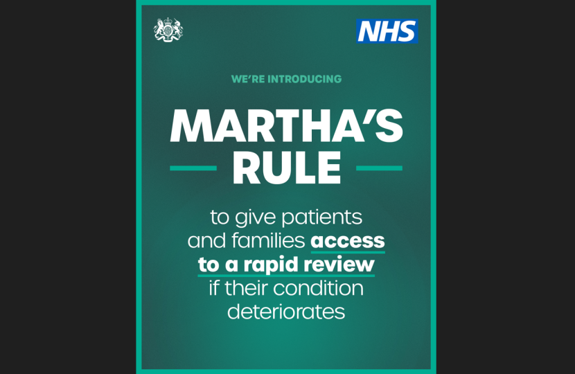 martha's rule press release