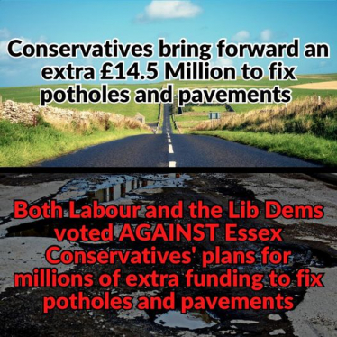 Potholes and pavements